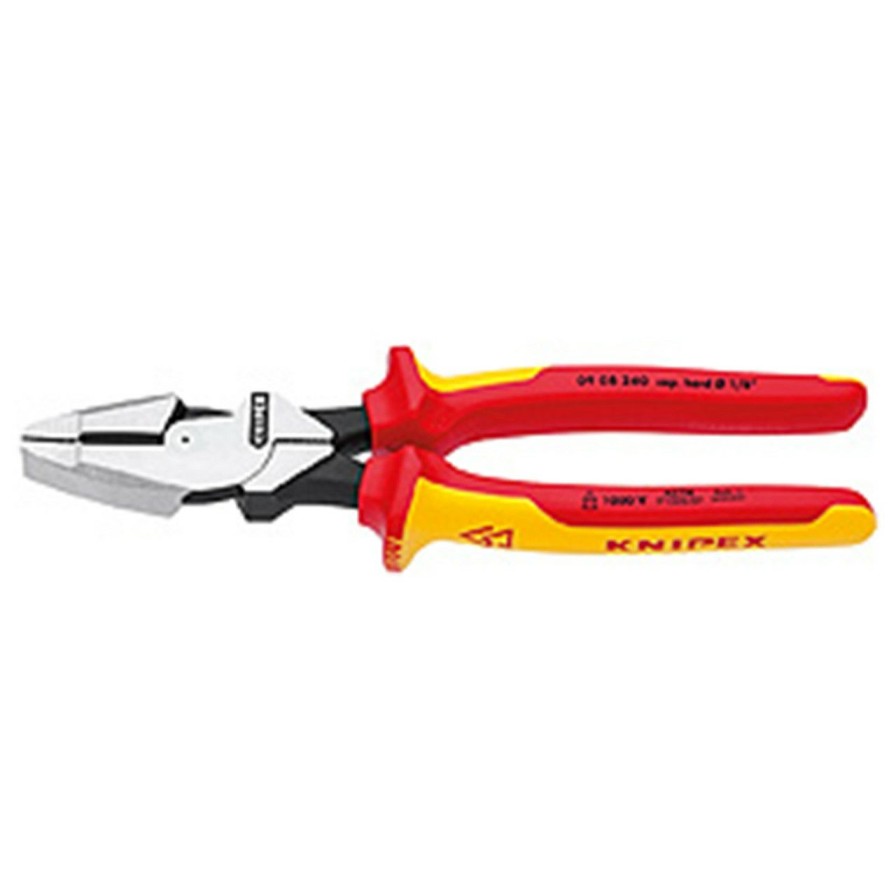 Hand Tools * | Knipex Knip-0908240Sba High Leverage Linesman Pliers New England Head-1000V Insulated Wholesale