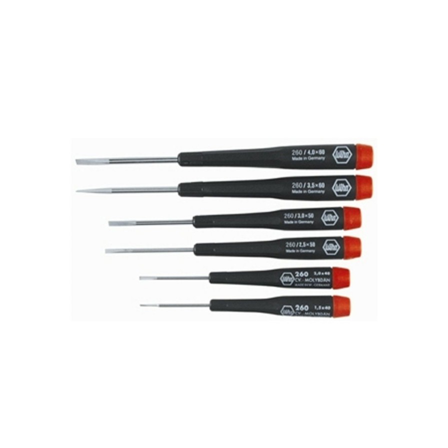 Hand Tools * | Wiha Tools Wiha-26090 6Pc Screwdriver Set (Slot Only) Online Discount