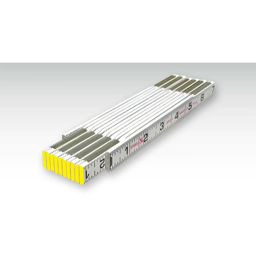 Hand Tools * | Stabila Stab-80001 Type 600 Folding Rulers Mason'S (1/16Ths, Both Edges, Outside) Good Quality