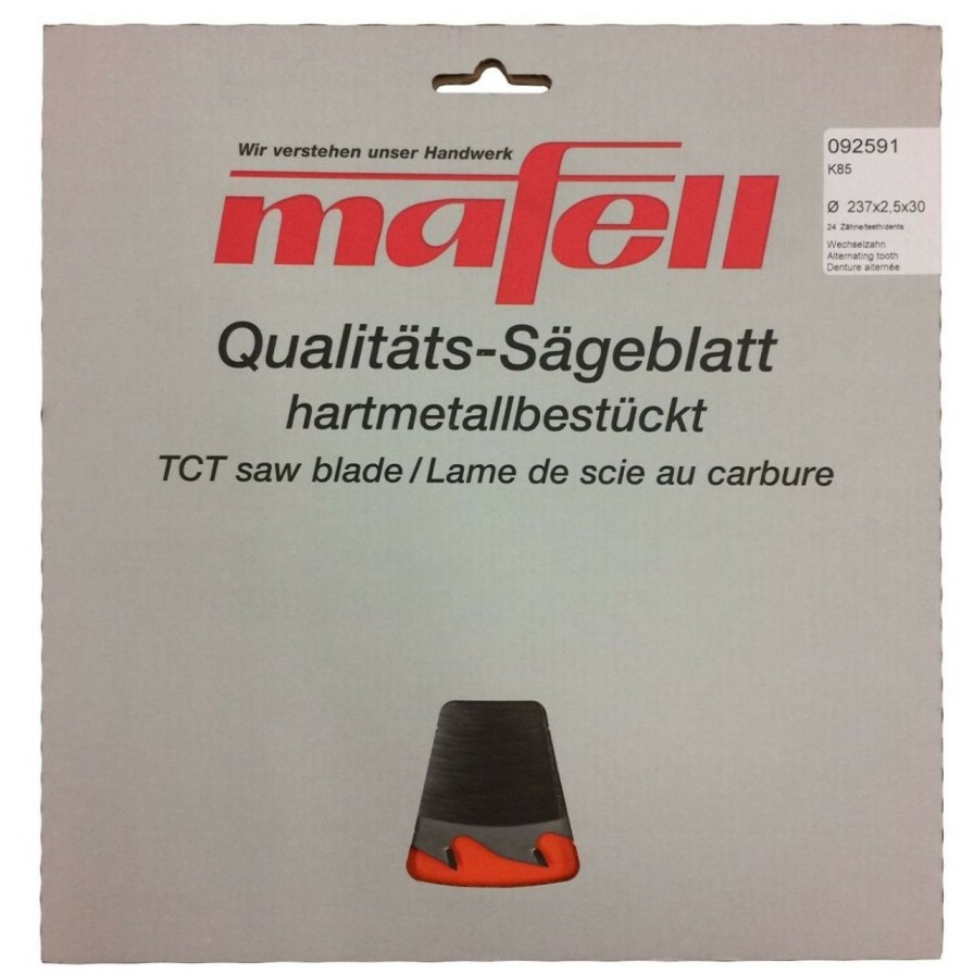 Tool Accessories * | Mafell Maf-092591 237Mm X 24T Cross-Cutting Carbide Blade Sale