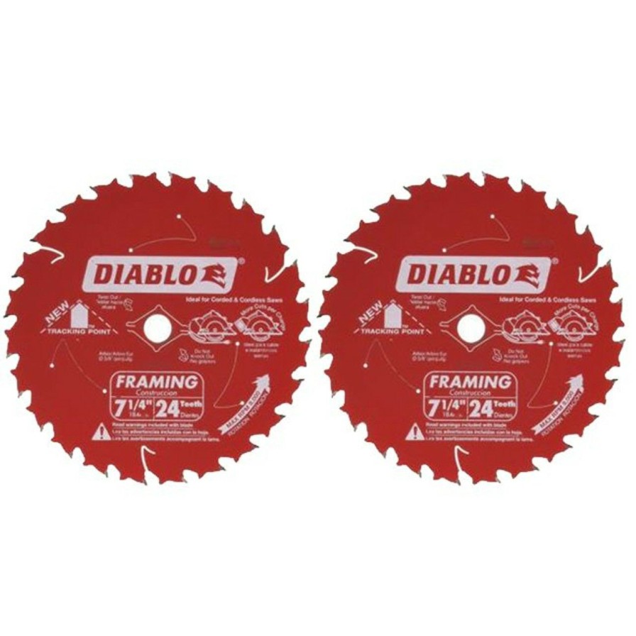 Tool Accessories * | Freud Fre-D0724Px 7-1/4 24-Tooth Wood Framing Saw Blade (2-Pack) Original