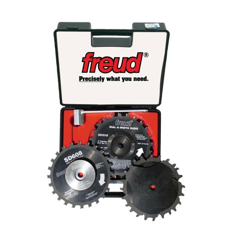 Tool Accessories * | Freud Fre-Sd608 8 X 24 Tooth Dial-A-Width Stacked Dado Set Quality Guarantee