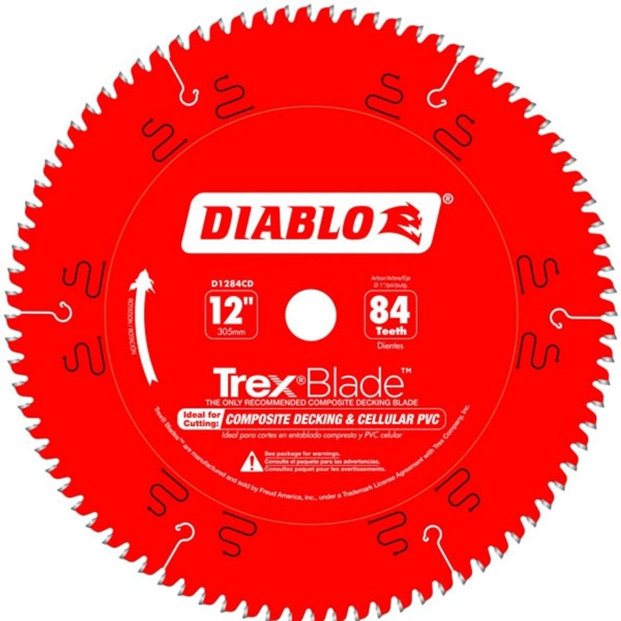 Tool Accessories * | Freud Fre-D1284Cdc Diablo Trexblade 12 In. X 84 Tooth Composite Material / Plastics Crazy Deals