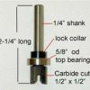 Tool Accessories * | Templaco Tools Inc Tem-Cb-4 1/2 Carbide Router Bit With 5/8 Bearing Cut Price