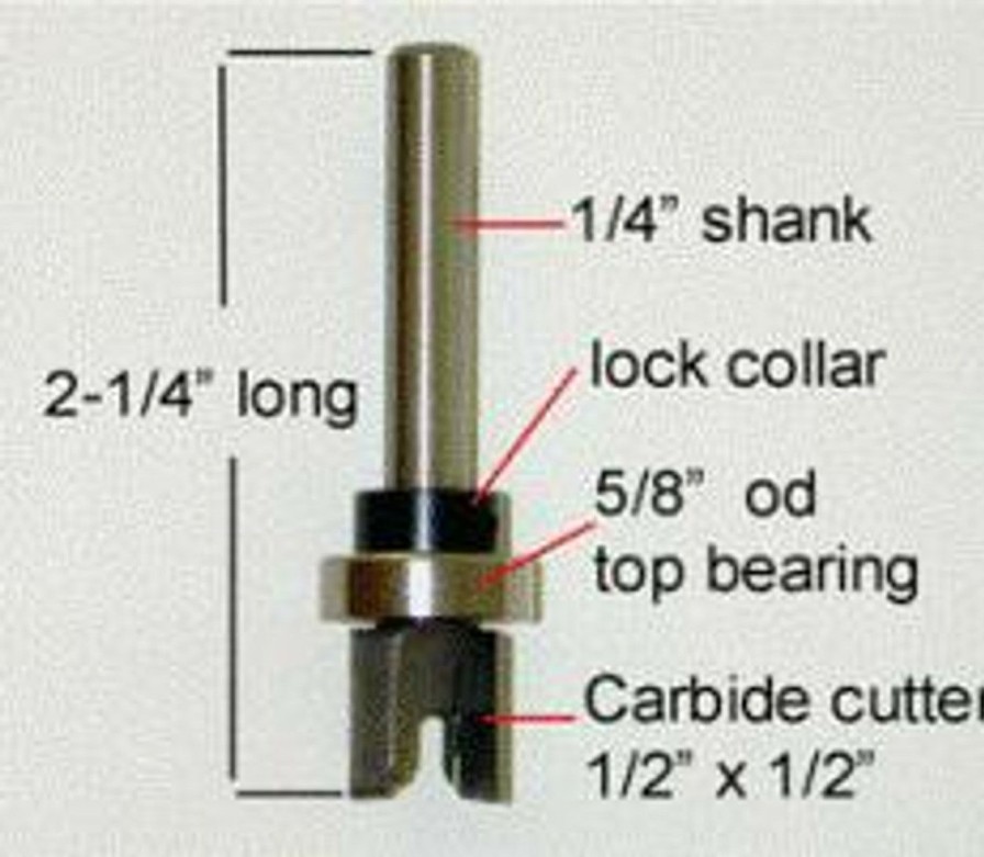 Tool Accessories * | Templaco Tools Inc Tem-Cb-4 1/2 Carbide Router Bit With 5/8 Bearing Cut Price