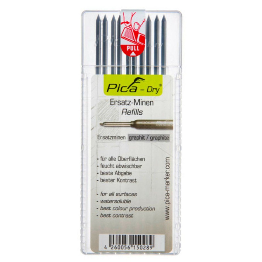 Hand Tools * | Pica-Marker Pica-4030 Pica Dry Refill Graphite 10Pc Wholesale