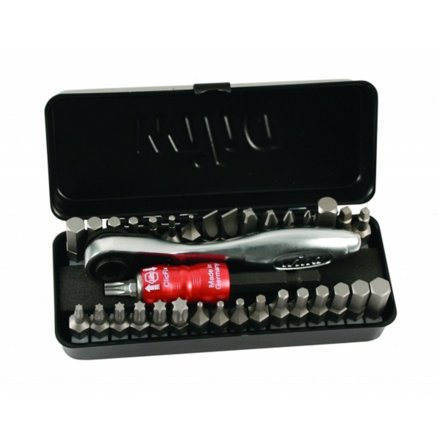 Hand Tools * | Wiha Tools Wiha-74996 35 Piece Bit Set With Ratchet And Metal Case Quality Guarantee