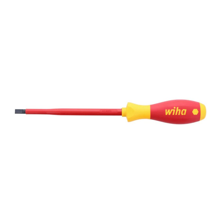 Hand Tools * | Wiha Wiha-92024 Insulated Softfinish Slotted Screwdriver 6.5 Less Expensive