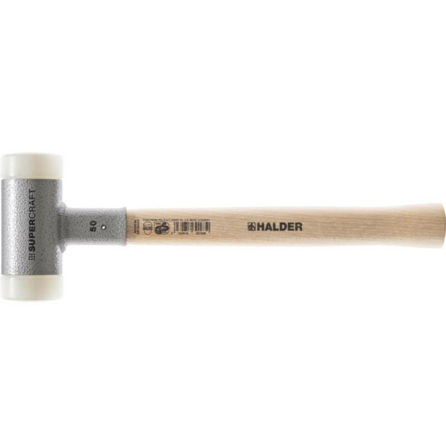 Hand Tools * | Halder Hal-3366 Supercraft Dead Blow Hammer W/ Hickory Handle, Nylon Faces Less Expensive