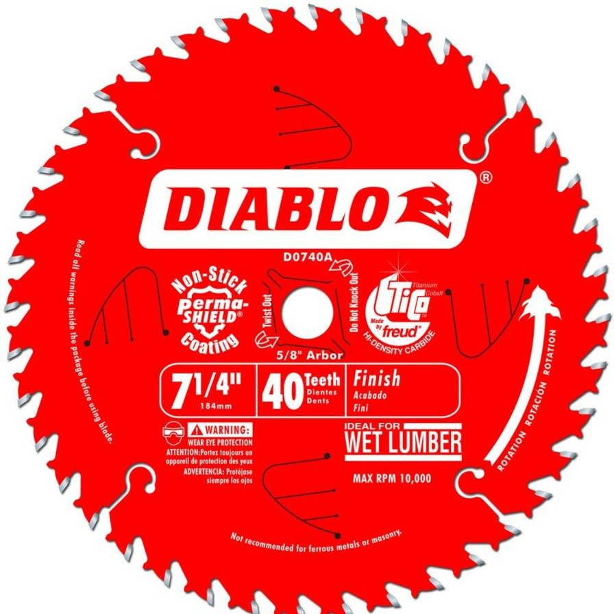 Tool Accessories * | Freud Fre-D0740A 7-1/4 X 40T Fine Finish Saw Blade Top Sell