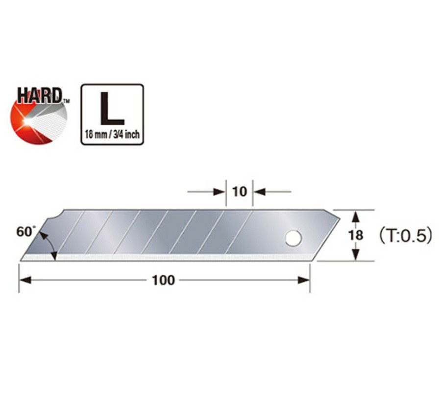 Hand Tools * | Tajima Taj-Cb50C Endura-Blade 10Pk New