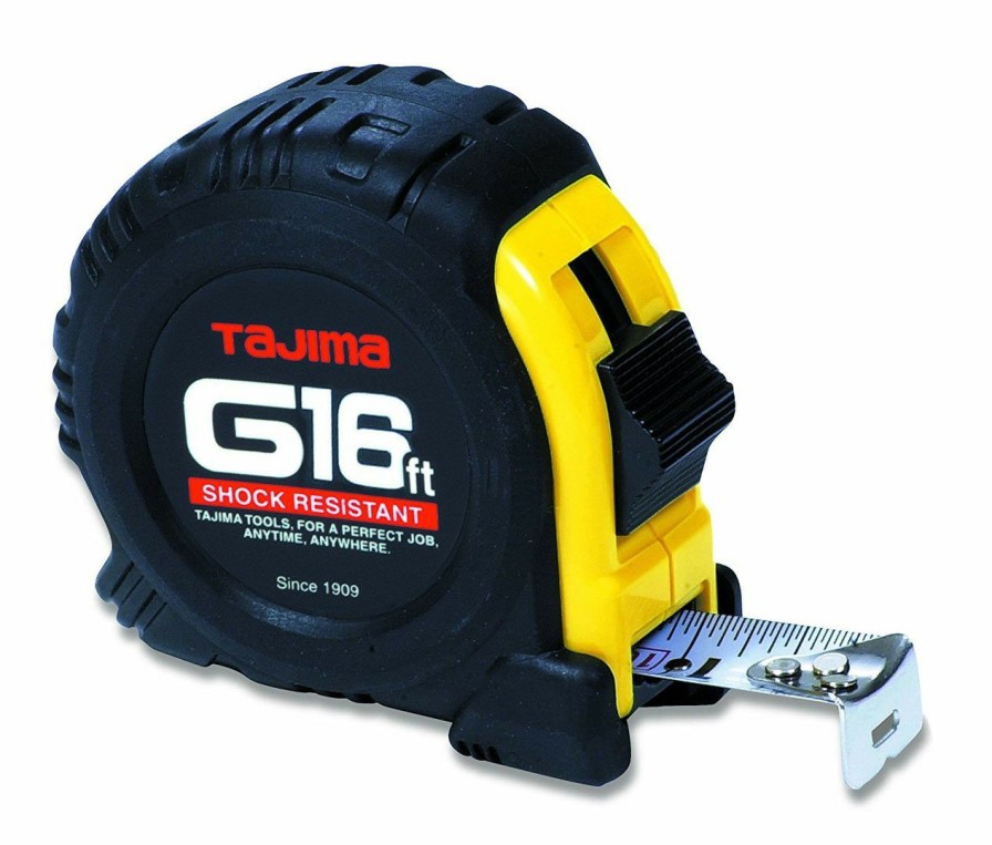 Hand Tools * | Tajima Taj-G-16Bw Standard Scale Tape Measure With 1 Steel Blade 16 Ft Tendy Style