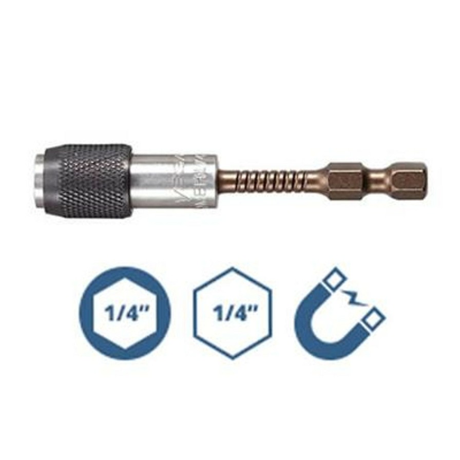 Tool Accessories * | Vega Industries Vega-P175Mh1Qd2-C1 3 In. Impactech Bit Holder With Quick Release Best Choice