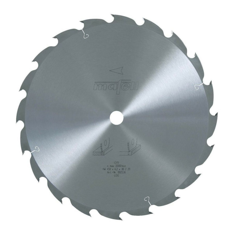 Tool Accessories * | Mafell Maf-092536 450Mm 20T Cross-Cutting Carbide Blade New