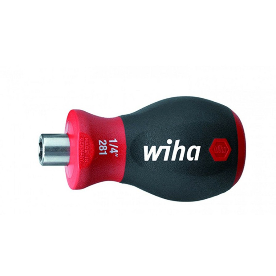 Hand Tools * | Wiha Tools Wiha-28103 Softfinish 1/4 Stubby Bit Holder Magnetic Best Sellers