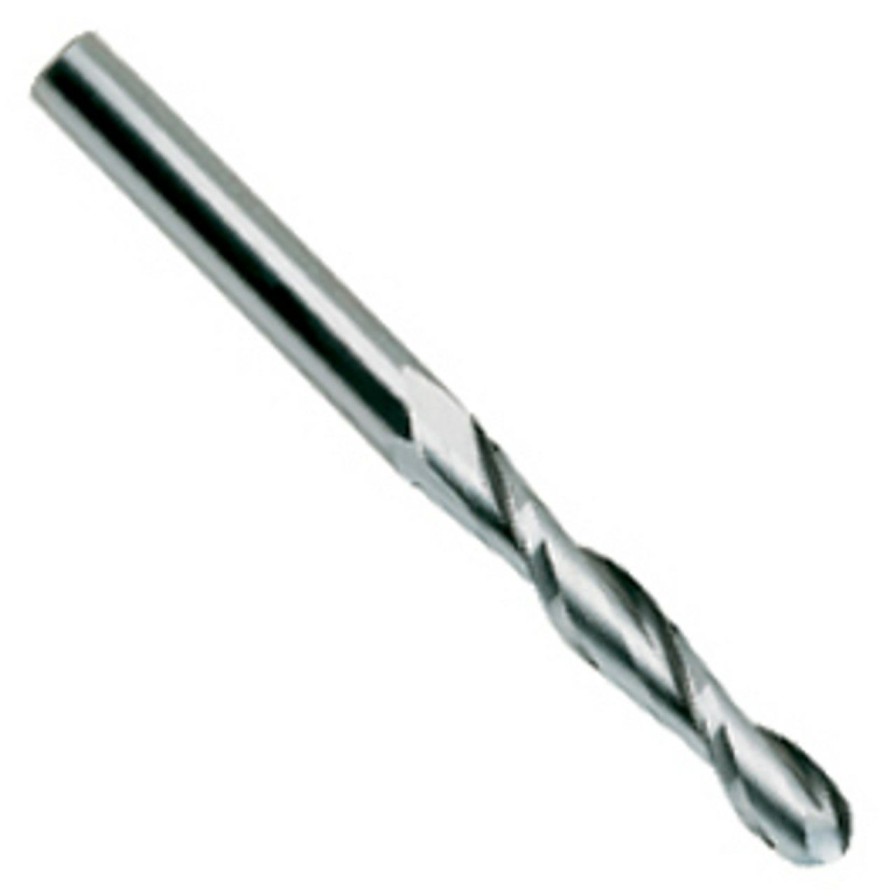 Tool Accessories * | Kar Industrial Kar-932793 3/8 2Fl. Carbide Ball End Extra Long Length Online Sales